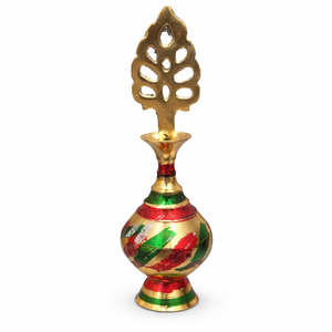 Contenedor de Kohl Tradicional Surma Dani de Latón Hecho a Mano, Soporte para Kajal con Aplicador, Estilo Vintage, Decorativo, de Latón, para Cosméticos - Product Image 4