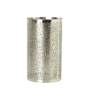 Bougeoir votif en métal plaqué argent forme ronde vintage pour les fêtes de mariage à la maison événements décor supports votifs - Product Image 1