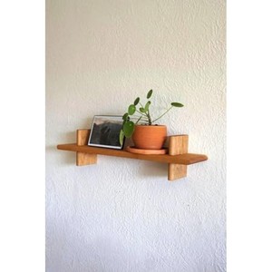 Estante Flotante de Madera de Mango Tallado Estilo Bohemio |   Artesanía al por Mayor |   Aqdus Saleem - Product Image 4