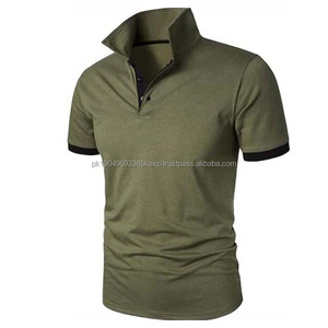 2025 nueva llegada hombres para Polo camisa Cuello clásico transpirable algodón lona estilo Casual para verano desgaste hombres Polo camisa - Product Image 1