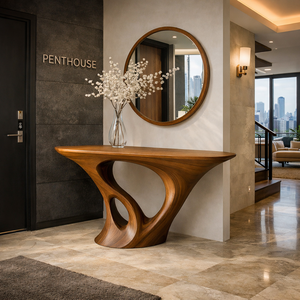 Muebles para Hotel y Villa, Último Diseño Moderno, Mesas Rectangulares para Recibidor, Mesa Consola de Madera para Sala de Estar - Product Image 3