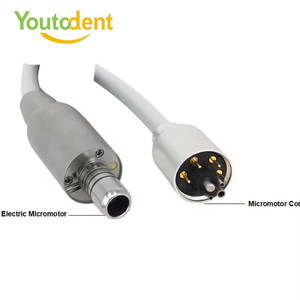 Brushless Fiber Optic Dental Electric Micro Motor with 1:5 and 1:1 Handpiece Optic Fiber Contra Angle - Product Image 5
