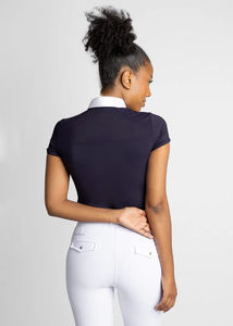 Chemise d'équitation pour femmes modernes, tissu léger et doux, coupe confortable et design professionnel élégant. Chemises de concours pour femmes. - Product Image 2