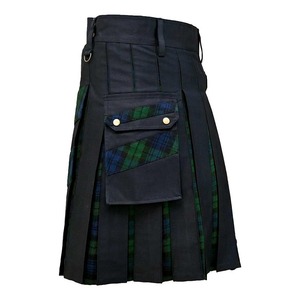 Kilt Escocés Personalizado de Alta Calidad para Hombre, Hecho a Mano, Moderno, Híbrido, con Plásticos Utilitarios, Estilo Tartán, Tipo Fagot - Product Image 4