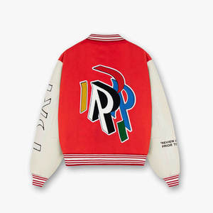 Veste universitaire vintage personnalisée avec logo, style streetwear, veste de baseball, fabrication sous marque privée - Product Image 2