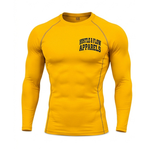 T-shirt de compression athlétique à manches longues, fabriqué par des professionnels, pour les sports actifs, nouveau style. - Product Image 5