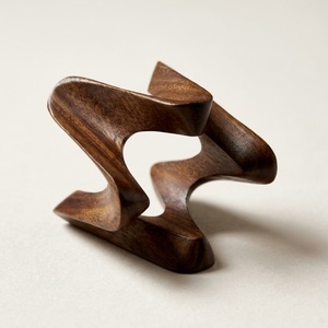 Lot de 6 Anneaux de Serviette en Bois Ondulé Faits Main de Luxe – Supports Écologiques en Bois Naturel pour Décoration de Mariage Moderne et Table à Manger - Product Image 4