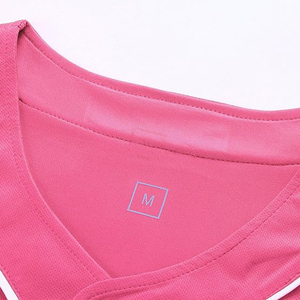 Women's Pink Baseball Jersey Short Sleeve Button <b>Down</b> Breathable Polyester Solid Color Regular Fit All Seasons Apparel - Product Image 3