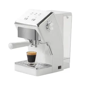 Máquina de café expresso semiautomática com batedor de leite para uso doméstico Máquinas de cappuccino 20 bar