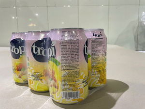 Jus de fruits et légumes aromatisé au miel, citron vert et gingembre, 330 ml, boîte en aluminium, marque Tropi, naturel - Product Image 4