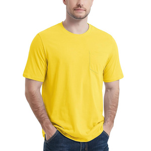 Camisetas de Hombre de Alta Calidad, Nuevo Estilo, 240g, Color Sólido, Jersey Rib, Impresión de Logotipo Personalizado en Camiseta Extra Grande - Product Image 3