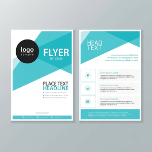 Plantilla de Diseño de Folletos Modernos con Diseño Geométrico y Tipografía Profesional para Uso en Marketing Empresarial - Product Image 1