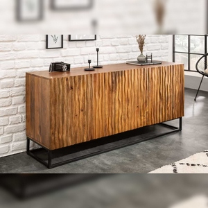 Aparador Vandana Heritage Matter Amazonas de 160 cm, Madera de Mango Natural, Frente Moderno Ecológico, para Comedor, Cocina, Sala de Estar - Product Image 1