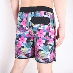Pantalones Cortos de Playa para Hombre con Logotipo Personalizado, Estampado Floral de Verano, Secado Rápido, con Cordón, Casuales y a la Moda - Product Image 4