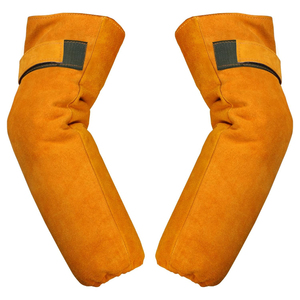 Mangas Protectoras de Seguridad para Brazos Resistentes al Calor y a las Llamas, Anti-Corte, Personalizables, de Cuero Vacuno de Alta Calidad para Soldadura - Product Image 1