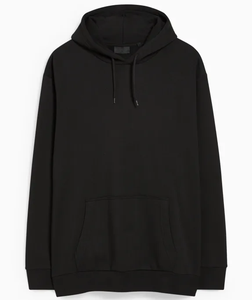 Sweat à capuche épais pour homme avec logo personnalisé, couleur unie, taille plus, sweat à capuche pour sports d'hiver - Product Image 1