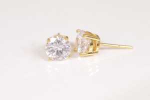 Factory Price 925 Silver 18K <b>Gold</b> Plated <b>Earring</b> Round-Cut VVSD Moissanite Prong Setting <b>Earring</b> Birthday Gift Everyday <b>Earring</b> - Product Image 6