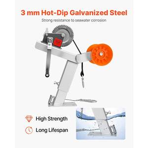 1200 Lbs Boat Trailer Winch Stand Roller 2 X 25 ft Winch Strap U-Bolt <b>Mount</b> <b>for</b> Jet Ski Tongue Fit <b>for</b> Boats Watercraft Trailers - Product Image 3