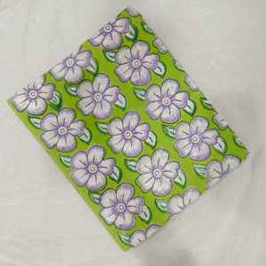 Tissu imprimé à la main pour table, en coton à fibres longues, imprimé à la main, alternative au block print indien - Product Image 1