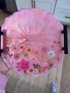 ถาดเรซิ่นอาเกตสีดำขนาดใหญ่ – ถาดเสิร์ฟทรงจีโอดทำมือพร้อมขอบแก้ว ของตกแต่งบ้านสุดหรู ที่จัดระเบียบโต๊ะกาแฟ ของขวัญ - Product Image 4