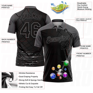 Polo de golf personalizado para hombre, tela transpirable que absorbe la humedad, costuras duraderas, ideal para uso en equipos y clubes. - Product Image 4