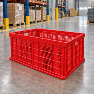 Conteneur de stockage pliable en plastique HDPE vierge Narai, capacité de 420 L et capacité de charge de 150 kg, adapté à l'industrie et aux usines - Product Image 1