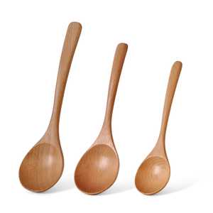 Cucharas de Madera Ecológicas Desechables 99 Gold Data Mini de 15 ml, Aptas para Lavavajillas, Resistentes al Calor, con Acabado Espejo, Diseño Minimalista, Ligeras y Duraderas - Product Image 4