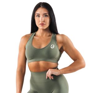 Sujetador Deportivo Contour para Mujer, Color Verde Salvia, Espalda Cruzada, Transpirable, de Secado Rápido, para Gimnasio, Ejercicio, Fitness, Yoga, Ropa Deportiva - Product Image 1