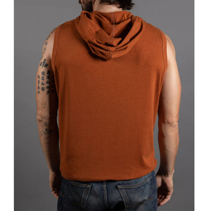 Débardeur de sport moderne sans manches pour homme, respirant, léger, doux, séchage rapide, style vintage, avec logo brodé sur le devant - Product Image 4