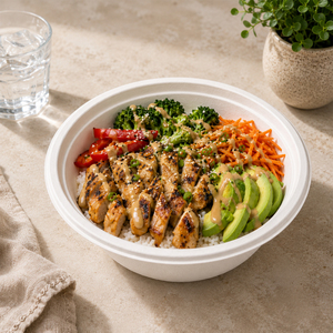 16 oz Eco Friendly Bagasse Round Disposable Soup/Ramen Bowls White <b>Microwave</b> Safe for Camping Party <b>Food</b> <b>Containers</b> & Take Away - Product Image 6