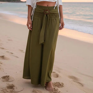 กระโปรงแม็กซี่แบบแปลงเป็นเดรสได้ สไตล์โบฮีเมียน ให้ความรู้สึกผ่อนคลาย เหมาะสำหรับงานเทศกาล ชายหาด ใส่สบายๆ ในฤดูร้อน - Product Image 1