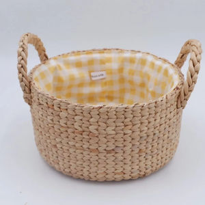 <b>Woven</b> Fruit <b>Basket</b> with Handles Handmade Storage <b>Basket</b> Wholesale eco-friendly Made in Vietnam - Product Image 1