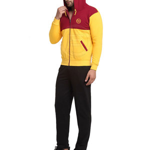 Ensembles de survêtements d'hiver pour hommes, qualité supérieure, légers, à capuche, couleur unie, 100 % coton respirant, design 2-en-1, longueur intégrale, vente en gros - Product Image 3