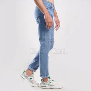 กางเกงยีนส์ผู้ชายดีไซน์ล่าสุด บริการ OEM สวมใส่สบาย ระบายอากาศได้ดี คุณภาพพรีเมียม กางเกงยีนส์ฟอกสำหรับผู้ชาย - Product Image 4