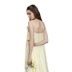 Robe longue droite vintage unie pour femme 100% coton respirant décontractée été faible MOQ haute qualité - Product Image 1