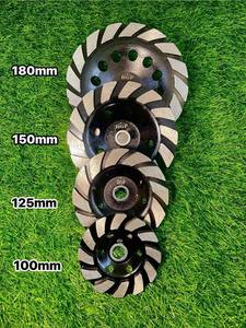 Muela abrasiva de copa de diamante de alta dureza de 125mm, disco personalizable OEM para preparación de superficie de piedra de granito de mármol y hormigón - Product Image 6