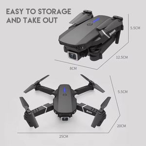 Dron con Cámara 4K Gran Angular E88, Mini Helicóptero RC FPV con Cámara 4K y GPS de Largo Alcance, Quadcopter para Principiantes - Product Image 2