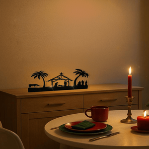 CIFbuy Set Portacandele Rustico in Ferro Vintage per Presepe, Centrotavola Natalizio, Lanterne e Vasi in Metallo per Servizio di Pick-up Temu - Product Image 3