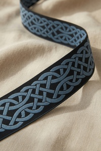 Luxury Polyester Jacquard Woven Trim Decorative Border <b>Tape</b> with French Lace for Garments Home Textiles Upholstery - Product Image 5