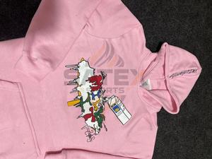 เสื้อฮู้ดดี้ผ้าฝ้ายคุณภาพสูง 100% สกรีนโลโก้ ไซส์ใหญ่พิเศษ เสื้อกันหนาวแบบสวมหัวสำหรับผู้ชาย - Product Image 4
