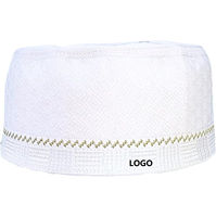 Casquette musulmane pour homme de qualité supérieure, à rayures simples, imprimées en relief, couleurs personnalisées, légère, respirante, en coton extensible, pour toutes les saisons