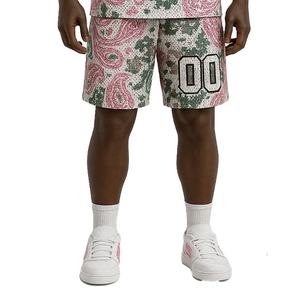 Ensemble short d'été personnalisé t-shirt imprimé style américain surdimensionné et short respirant tenue deux pièces à la mode - Product Image 6