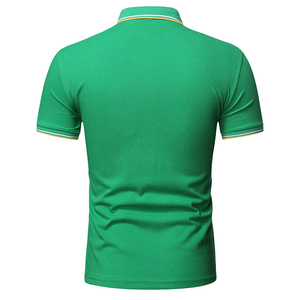 Polo de Golf de Manga Corta y Cuello con Tela PK de Dos Tonos, Nueva Tendencia, para Hombre, OEM, Doble Jersey, Corte Relajado - Product Image 3