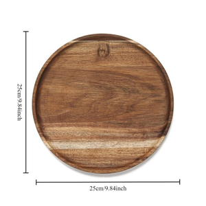 Bandeja grande de acacia para servir comida, bandeja extra grande de acacia para fiestas, bandeja pequeña de acacia para aperitivos, mini bandeja de acacia para - Product Image 5