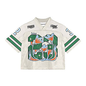 Camiseta de fútbol de malla extragrande personalizada de alta calidad, camiseta retro de fútbol, camisetas de malla para hombre, camiseta de fútbol de malla holgada - Product Image 4