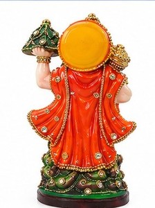 Handmade <b>Resin</b> Hanuman <b>Figure</b> Modern Religious Statue for Diwali Home Office Art Tabletop Display - Product Image 5