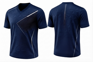 Camiseta de Fútbol para Hombre con Logotipo Personalizado OEM/ODM para Entrenamiento / Camiseta de Fútbol de Diseño Profesional de Alta Calidad para Deportes - Product Image 3