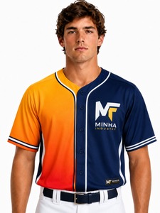 Maillots de baseball tendance à prix abordable, de qualité supérieure, séchage rapide, unisexe, col en V, personnalisables - Product Image 1