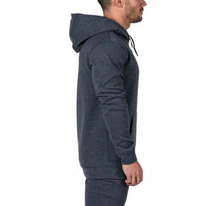 Conjunto de Sudadera con capucha y pantalón de algodón 100% liso para hombre fabricado en fábrica a granel, conjunto de chándal con logotipo personalizado para hombre MOQ bajo a la venta - Product Image 5