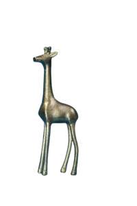 Figurine d'animal élégante en aluminium, sculpture artisanale moderne argentée et dorée, décoration de table écologique à prix avantageux - Product Image 6